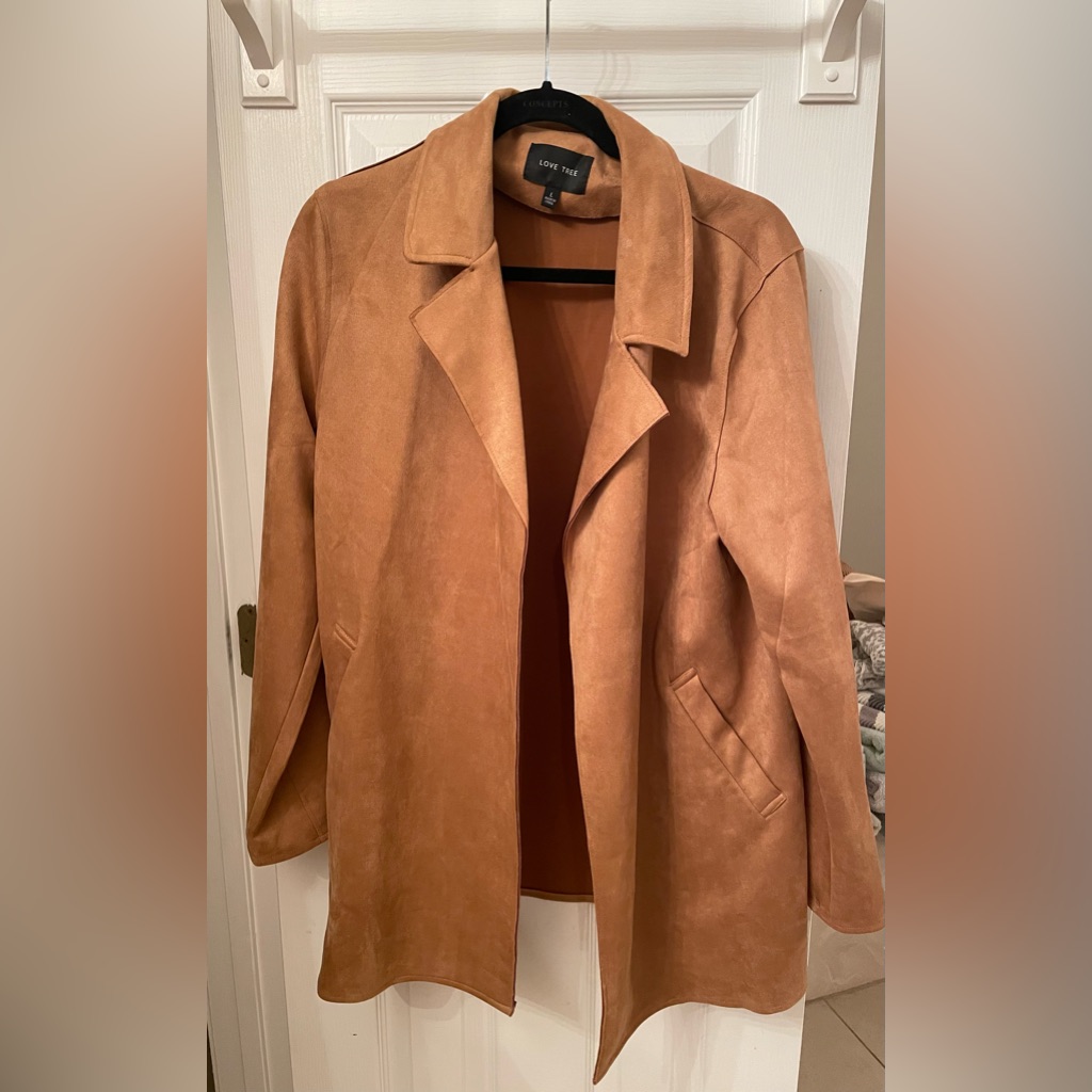 Woven Solid Collar Coat